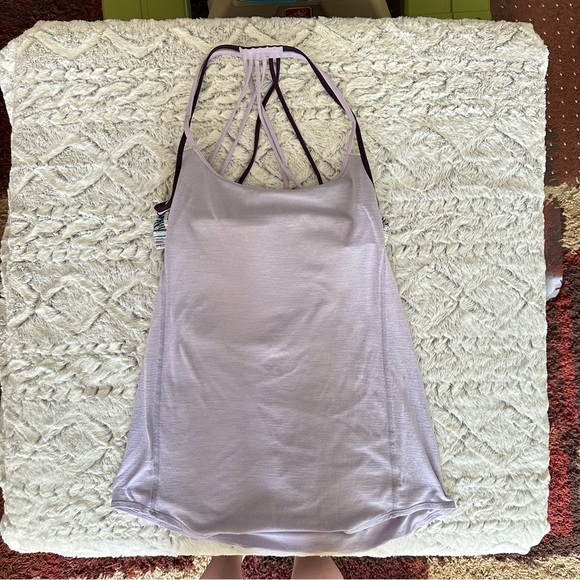 Lululemon Lighten Up Tank Heathered Lilac Blurry Belle Multi Deep Zinfandel sz 8 - Picture 11 of 15